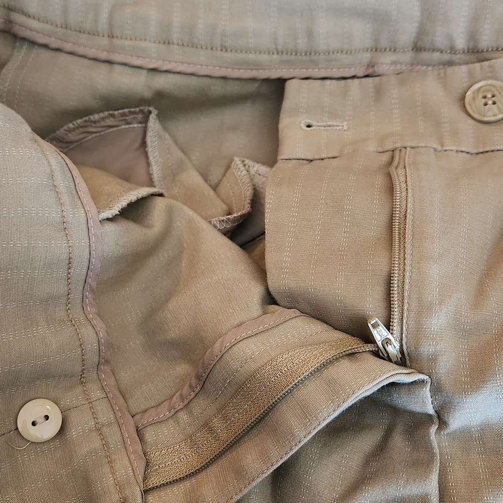 Lane Bryant Beige Pinstripe Trousers - Picture 8 of 12